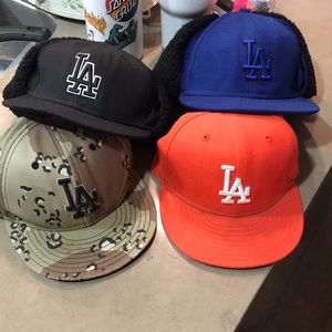 Kids LA dodger caps x4